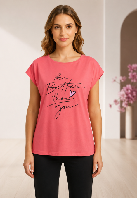 Tricou dama Serena ,culoarea Roz,Engros